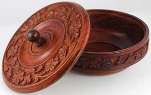 Wooden Ritual Offering Bowl
